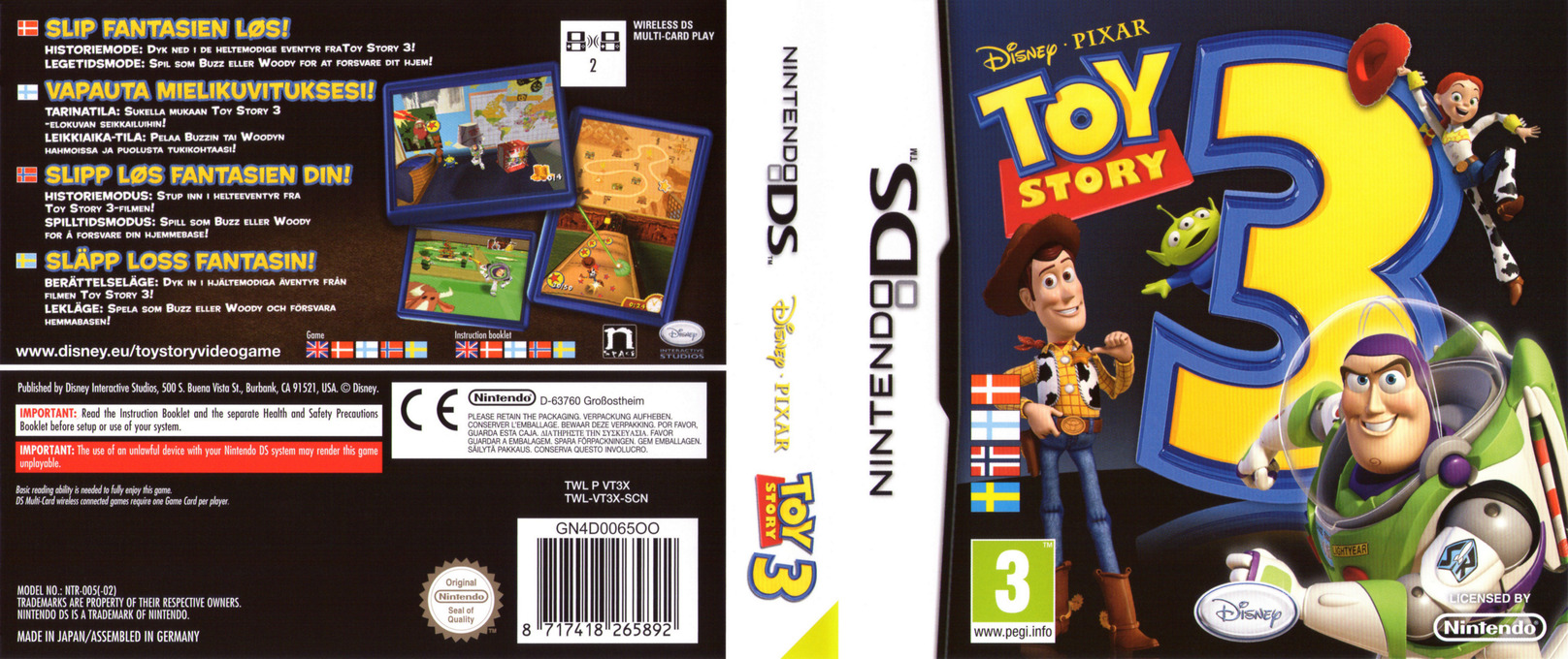 Toy Story 3 The Video Game Ds